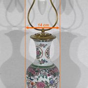 Porcelain lamp of china and brass – early twentieth century