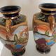 Satsuma - Pair of baluster vases - Porcelain - gilded enamel, painted - Japan