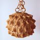 Scandinavian hanging rope and rattan 60s