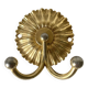 Coat hook, double hook in gold metal
