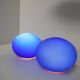 Paire de lampes boules bleues