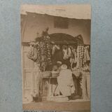 6 photographies anciennes danseuses joueurs d'échec Kabyles épicerie