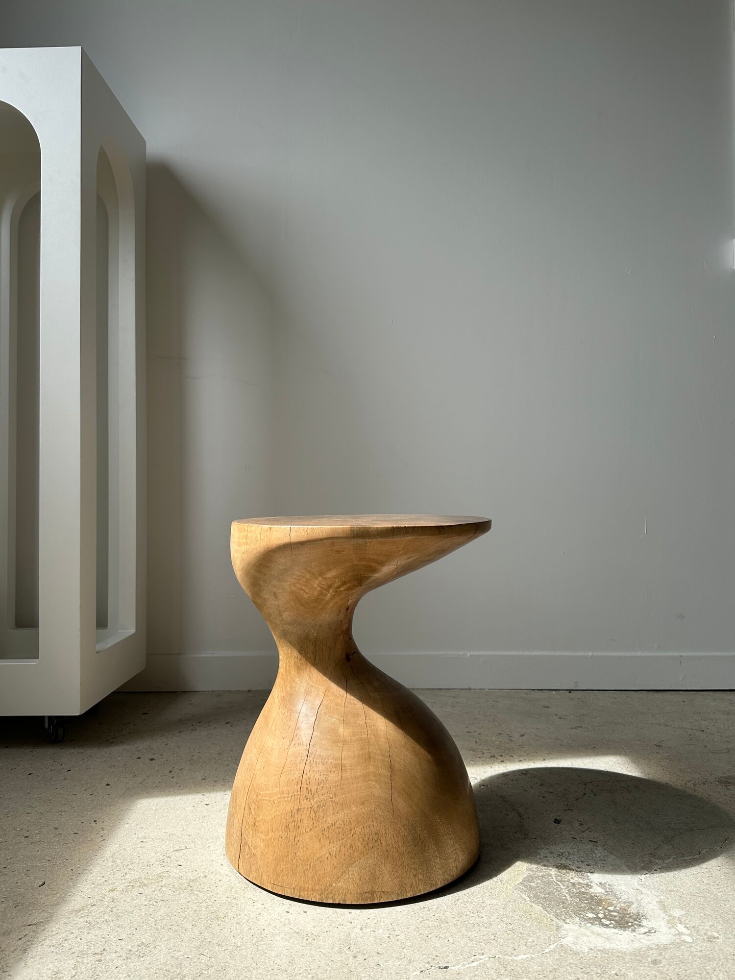Solid wood sofa end