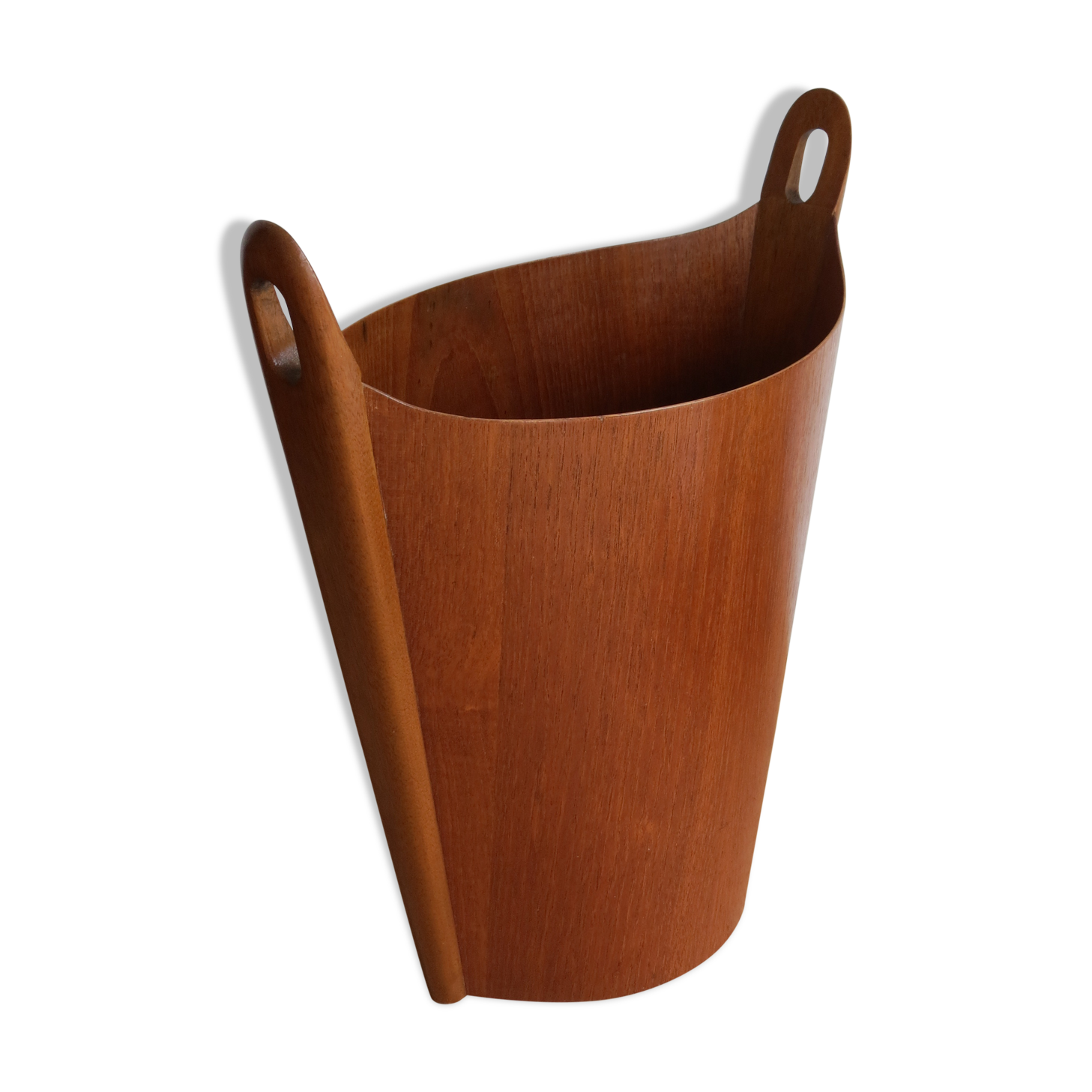Teak waste paper designed by Einar Barnes For P S Heggen Norway