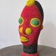 Bamileke beaded terracotta head (Cameroon)