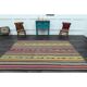 1970s Vintage Turkish Oushak Handmade Wool Cotton Yellow Area Rug 185x267