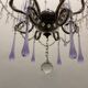Crystal beaded murano glass chandelier 1960’s