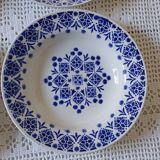 Set of 6 St Amand opaque porcelain soup plates