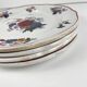 Set de 4 assiettes plates "Agreste", Sarreguemines, fin XXe, Pyroblan