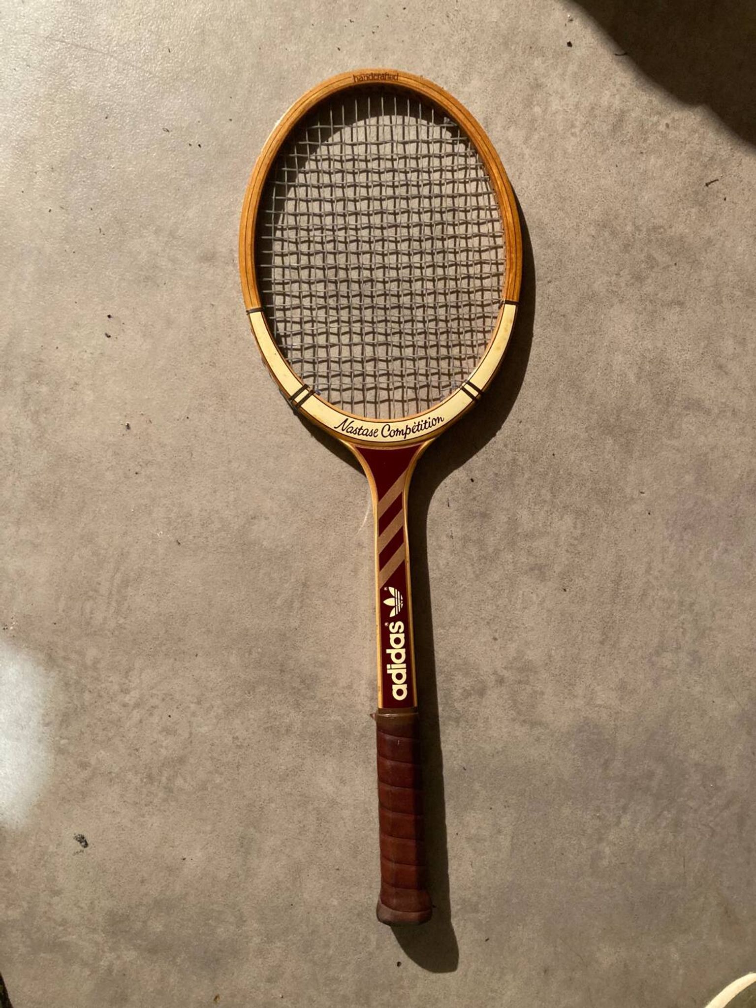 Vintage Adidas Nastase Competition Tennis Racket + Zephyr Press