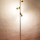 Tre luci Italian Brass Floor Lamp by Goffredo Reggiani, 1970s
