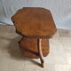 Solid elm coffee table with double tops