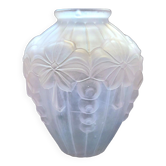 Vase in frosted glass