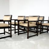 Mid-Century Modern Set of 6 Armchairs by Edward Wormley for Dunbar