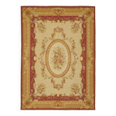 Handmade European Vintage Aubusson Kilim 270 cm x 380 cm