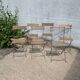 Set of folding garden chairs