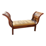 Solid walnut sofa