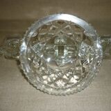 Pair of crystal chandeliers with 2 arms