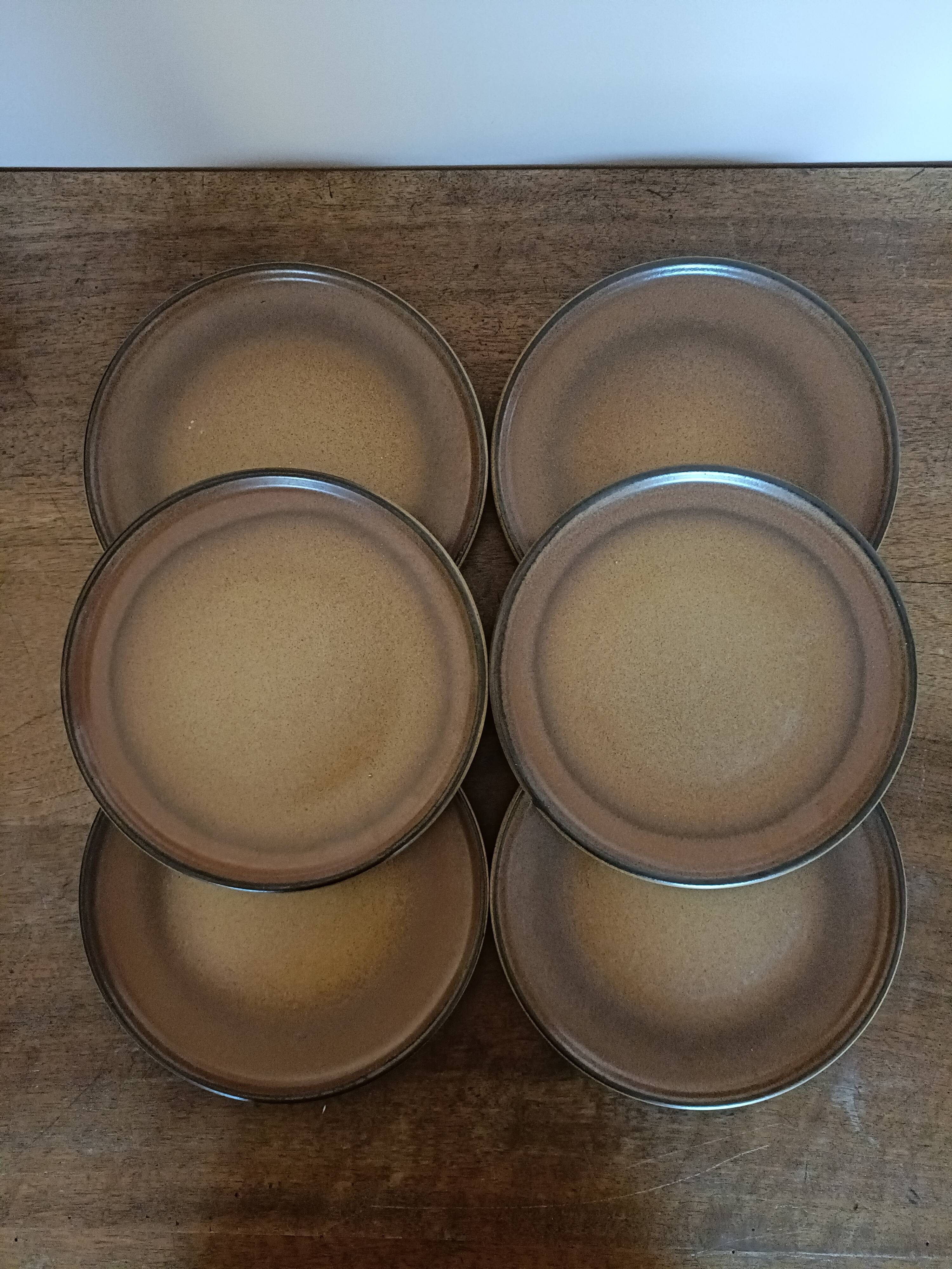 Dessert plates in Rigny sandstone