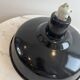 Industrial suspension in black enamelled sheet metal - workshop lampshade