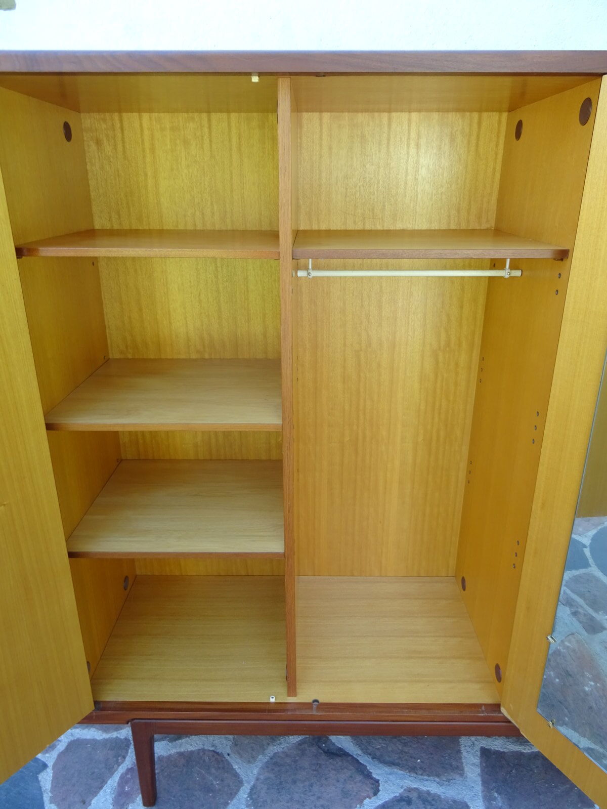 Scandinavian wardrobe in teak 60s