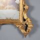 Antique baroque-style wooden mirror Italy 20th century