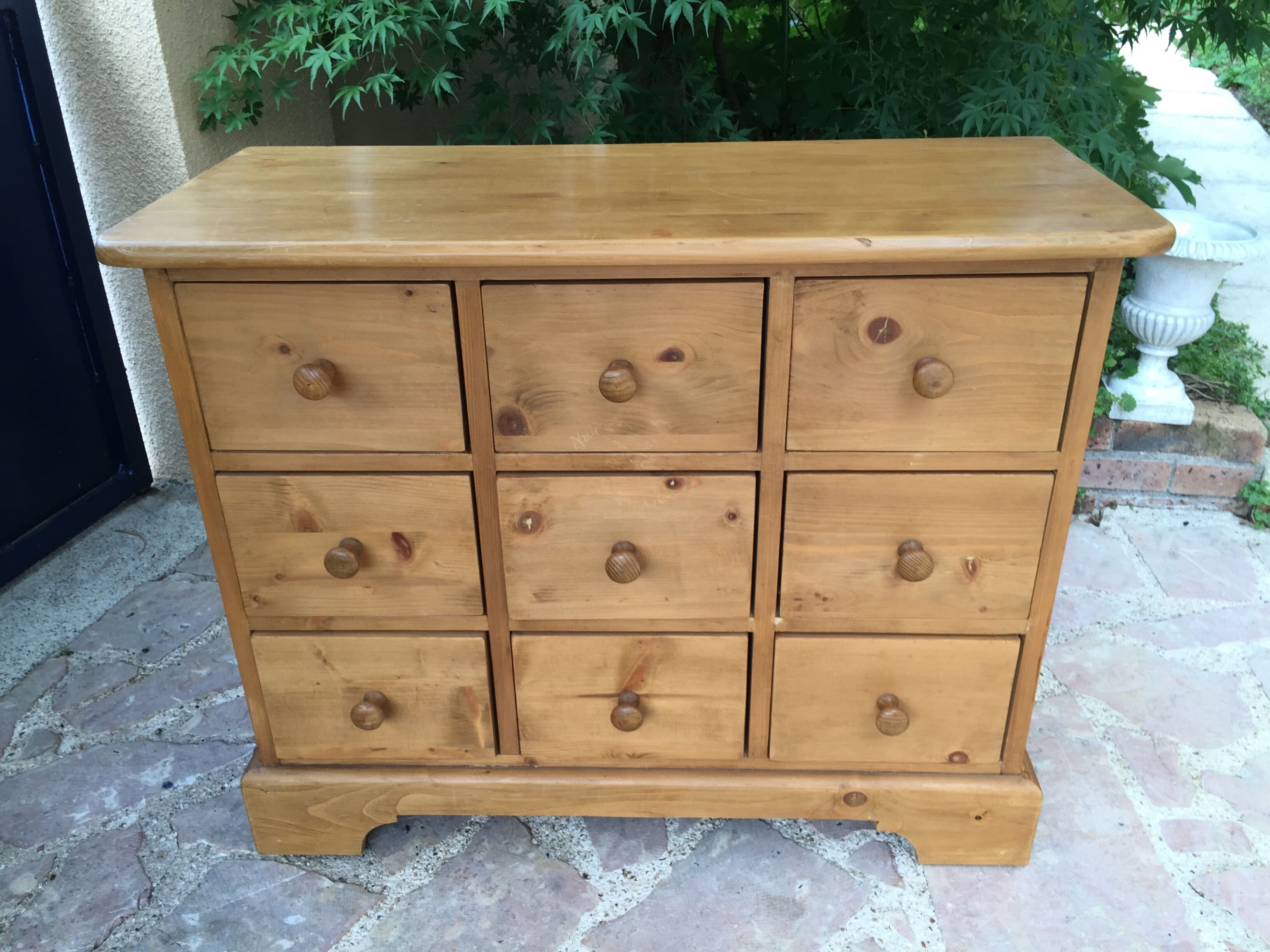 Meuble de métier en pin massif