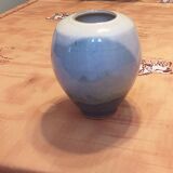 Blue ceramic vase