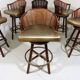 Elinor McGuire bar stools Hans Kaufeld 1960s