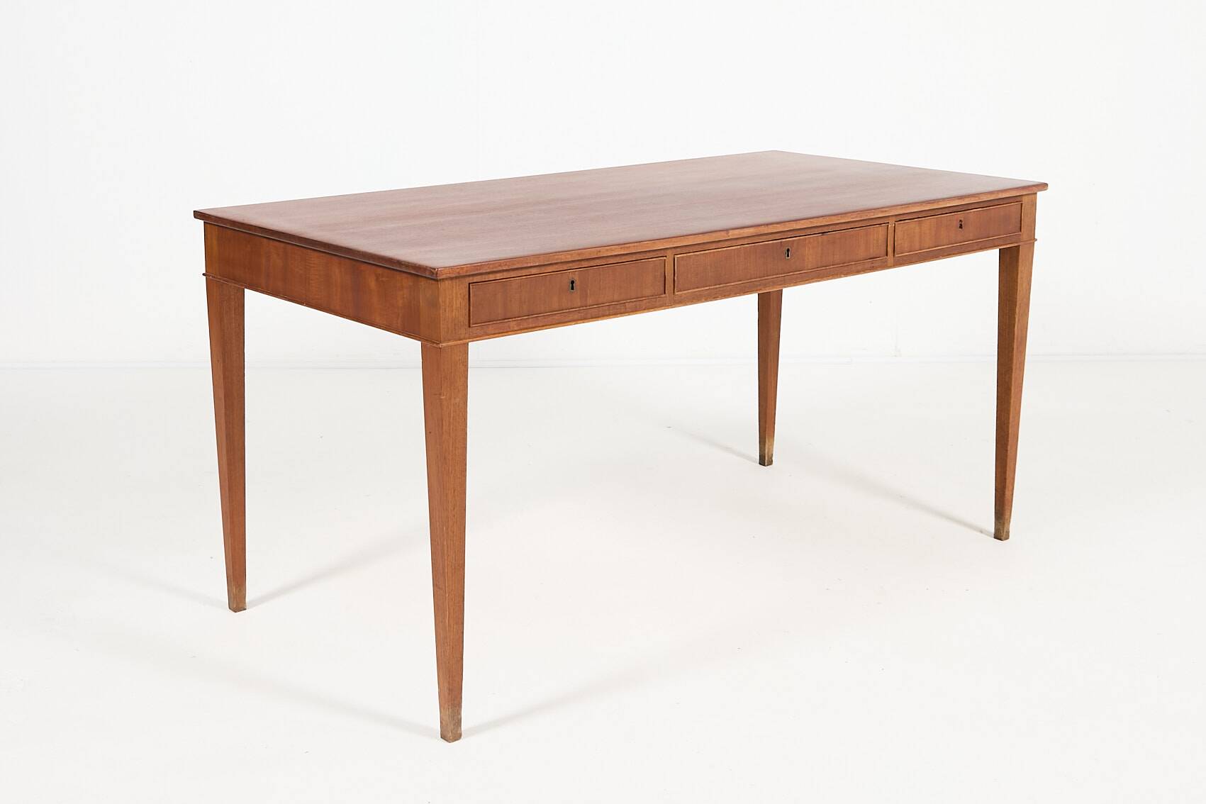 Bureau en acajou de Frits Henningsen, Danemark des années 1950
