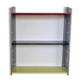 Metal wall mounted shelving unit by NVF, The Netherlands 1960's