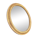 Old oval golden mirror 30x35cm