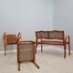 Prodotti living-room set, straw, Vienna, 1940s