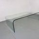 Modern Italian glass waterfall side table attr  Fiam, 1980s