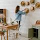Table / bureau vintage brut