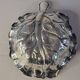 Plat en argent sterling en forme de feuille Fratelli Lisi italien
