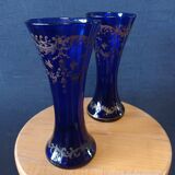 Pair of Sèvres crystal vase