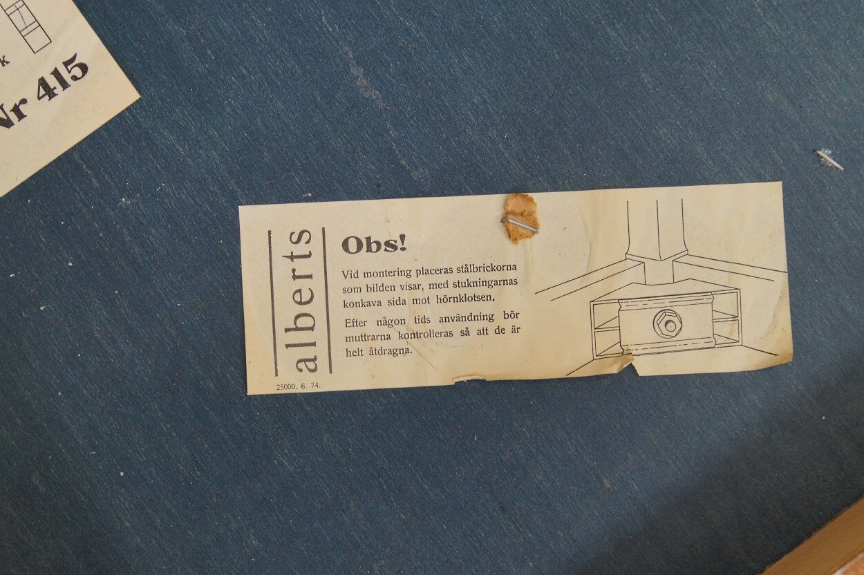 Rosewood and wenge coffee table from Alberts Tibro, 1970s