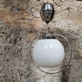 Art Deco chrome pendant light from the 1950s