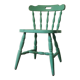 Rustic green ranch style wooden chair