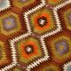Tapis Kilim tribal vintage orange vert 6x9, 177x290 cm