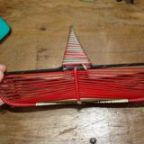Vintage scoubidou table basket