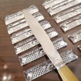 12 repose-couteaux en cristal vintage