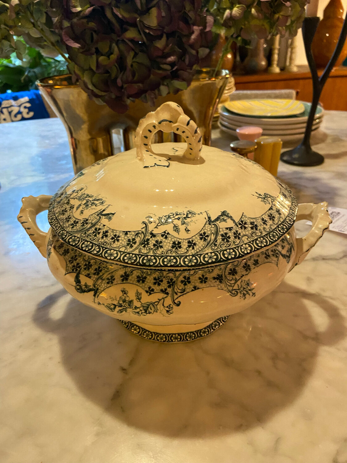 Soupière Terre de Fer vintage