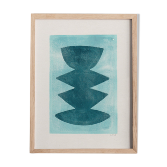 Painting on paper 30x40cm - M430 -signed Eawy