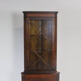 Armoire d'angle vintage en acajou, Danemark 1970