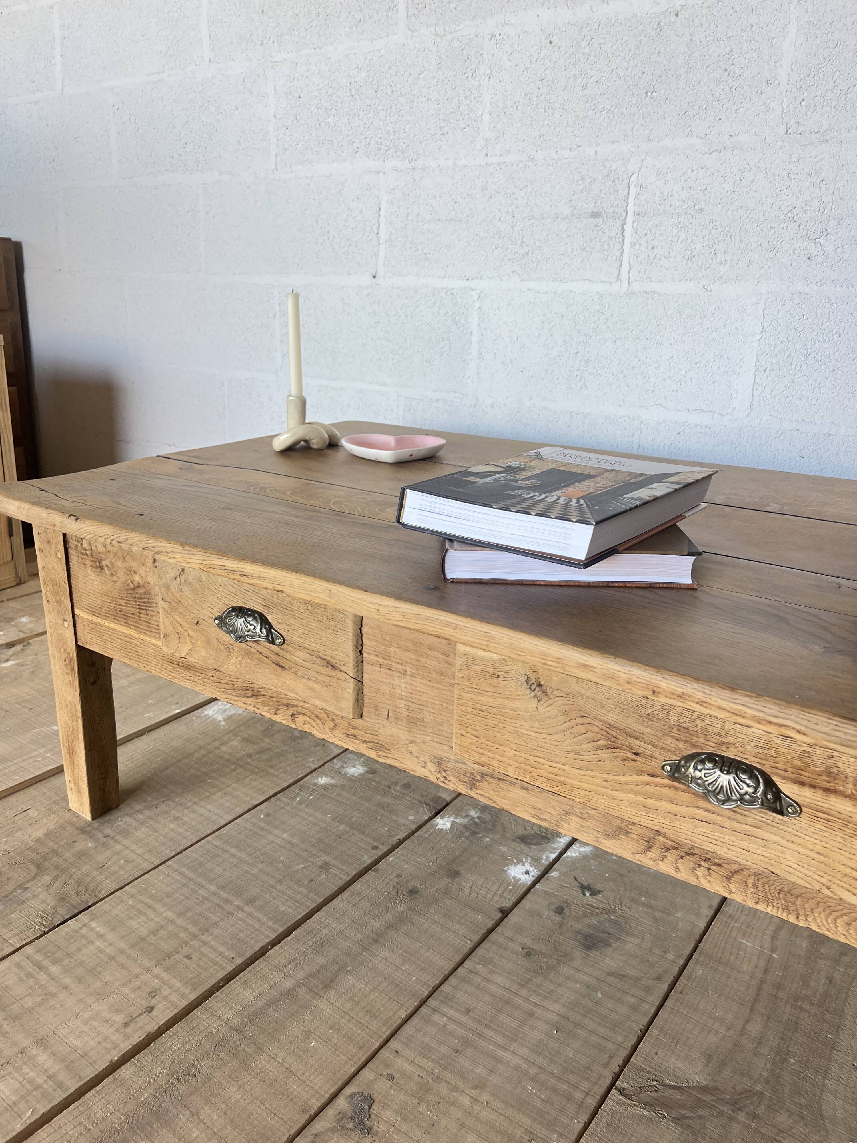 Oak coffee table