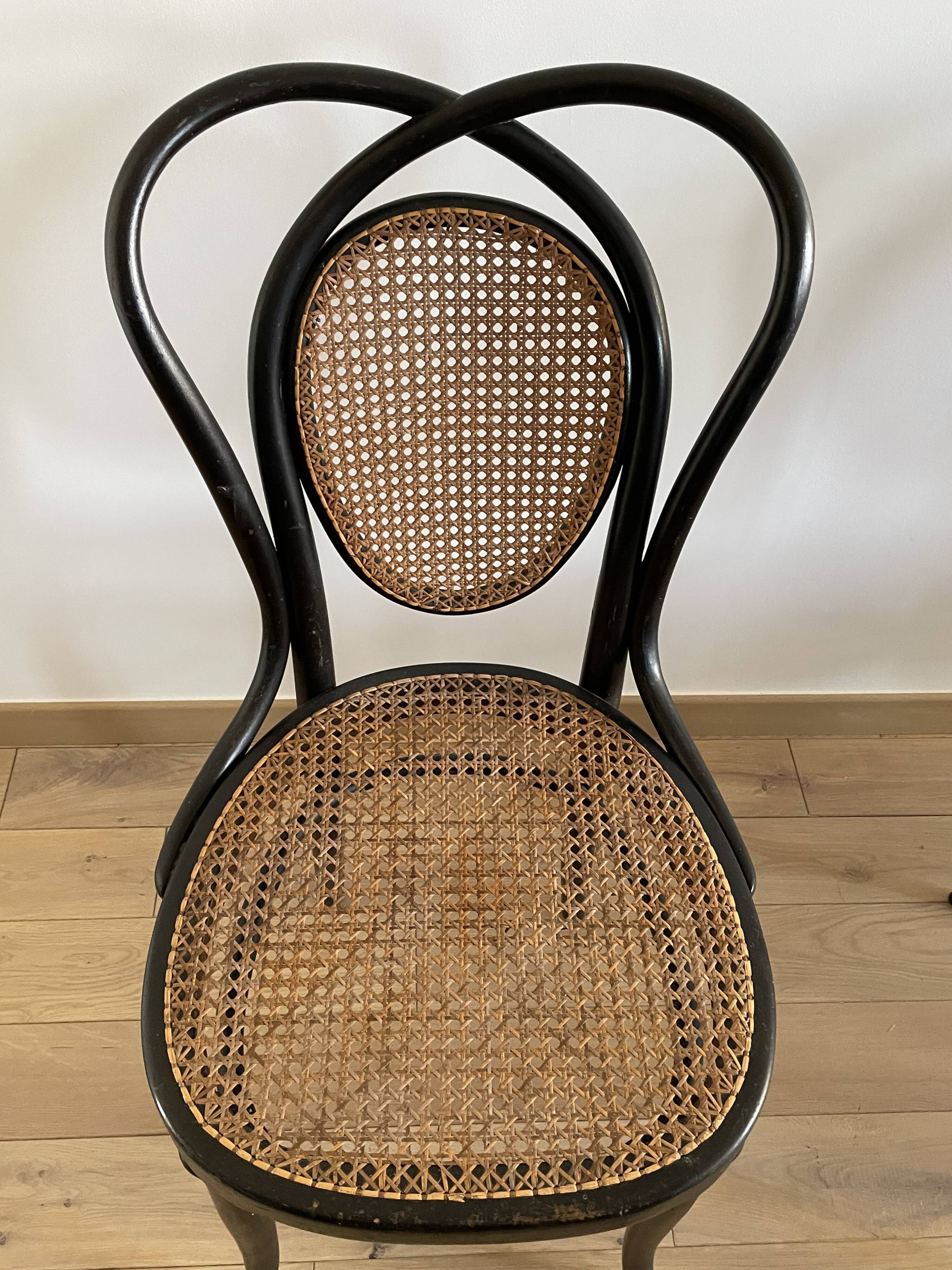 Series of 8 Viennese chairs N.33 by J&J Kohn, 1900