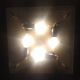 Large Murano glass wall lamp by Mazzega, 1970s
