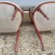 Paire de fauteuils art nouveau en acajou